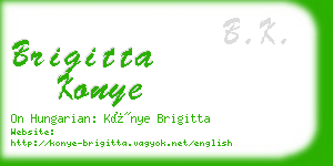 brigitta konye business card